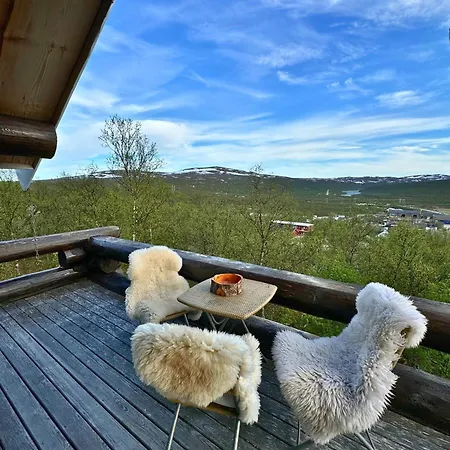 Unique Arctic Timber Cabin Skaidi Exterior photo